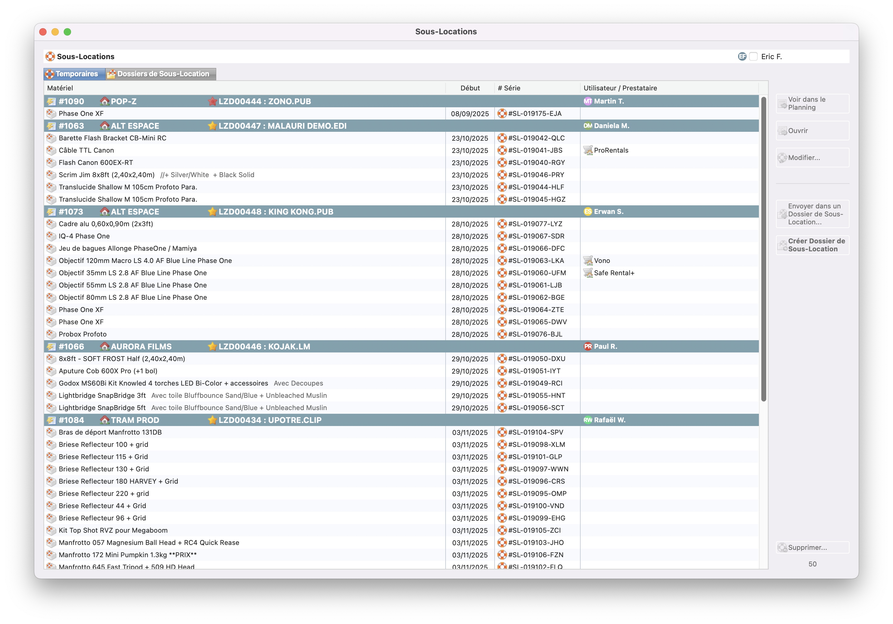 Gestion des sous-location